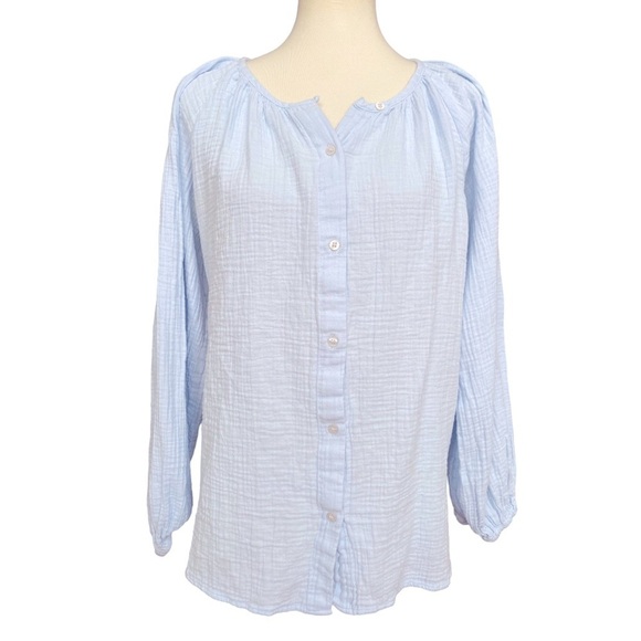 GAP Light Blue Blouse - Picture 1 of 4